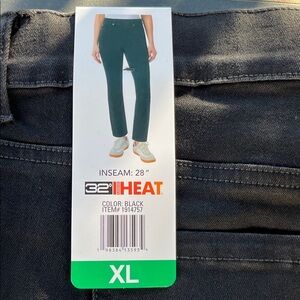 32 Degrees Women's Black Heat Jeans woman’s XL